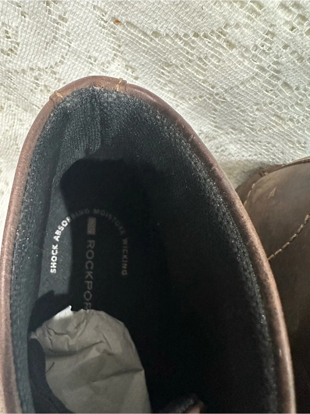 Rockport Men's Brown Leather Chukka Boots - Casual Lace-Up size 12 m academia